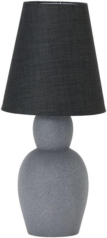 Orga Bordlampe med Lampeskærm - Grå Elegance