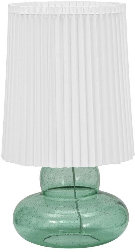 Ribe Bordlampe med Grøn Lampeskærm - Elegant Belysning
