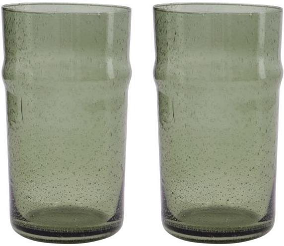 Elegant grønne drikkeglas fra House Doctor - Rain serie