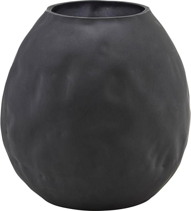 Groove Vase i Sort - Tidløs Elegance til Dit Hjem