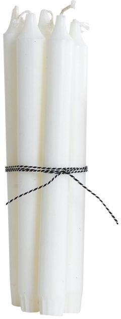 Hvide Stagelys fra House Doctor - Elegant og Tidløs 24 cm