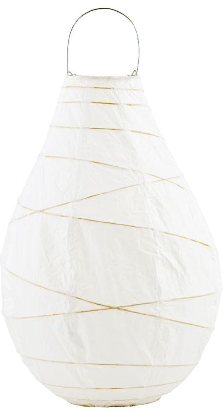 Drop Lanterne Hvid H24x35