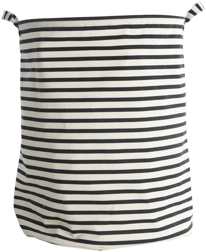 Stripes Vasketøjskurv i Sort og Hvid - Elegant Design