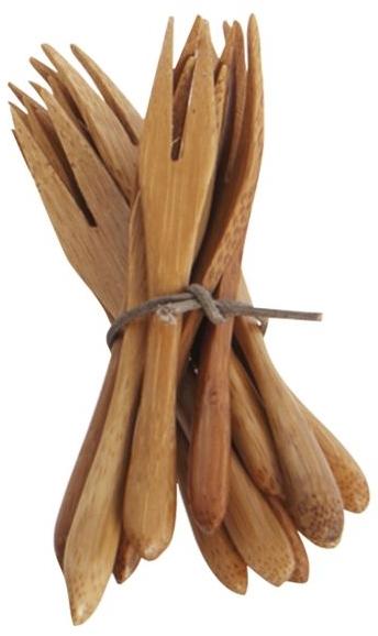 Bamboo  Bestik  Natur       Gaffel