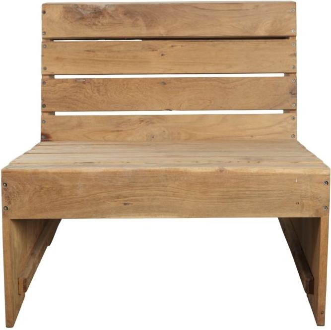Woodie Loungestol i Natur - Elegant til Udendørs Brugen