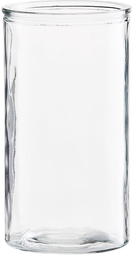Cylinder Vase i Klar Glas - Elegant og Minimalistisk