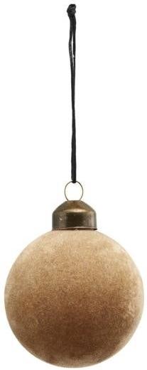 Flock Ornament Lysebrun