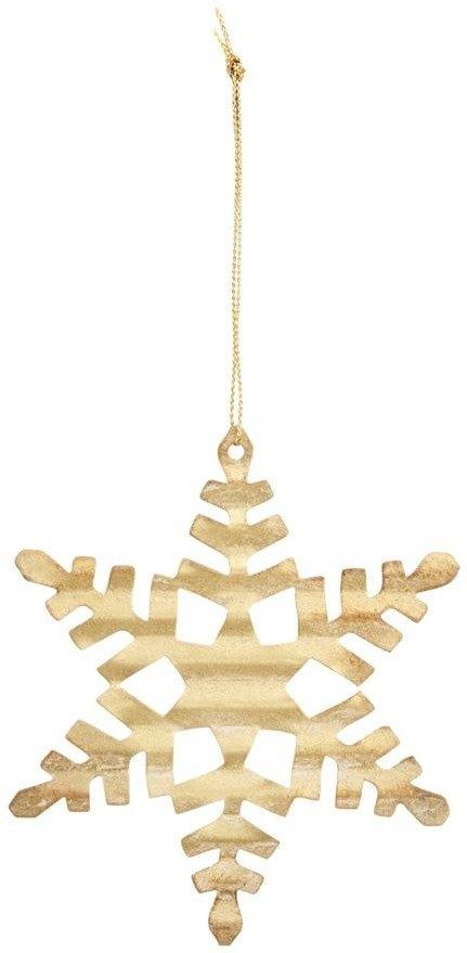 Guld Snefnug Ornament fra House Doctor - Julepynt