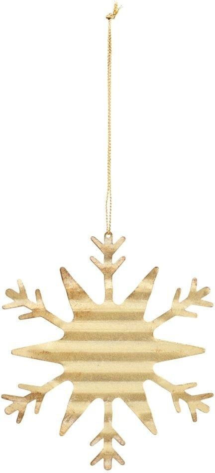 Guld Iskrystal Ornament til Julepynt fra House Doctor
