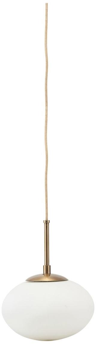 Elegant Hvid Opal Pendel Lampe fra House Doctor