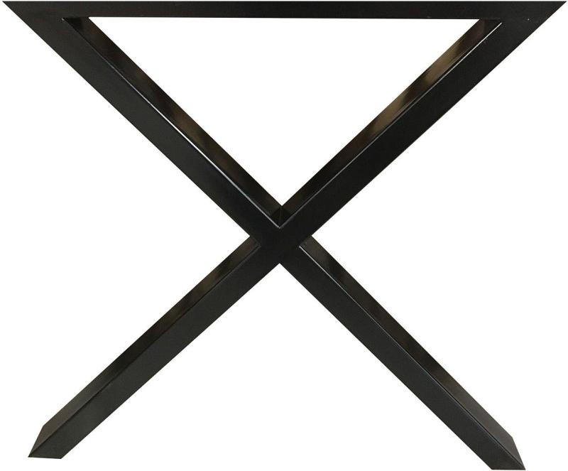 Udendørs Stel i Sort Galvaniseret Metal - H70 cm