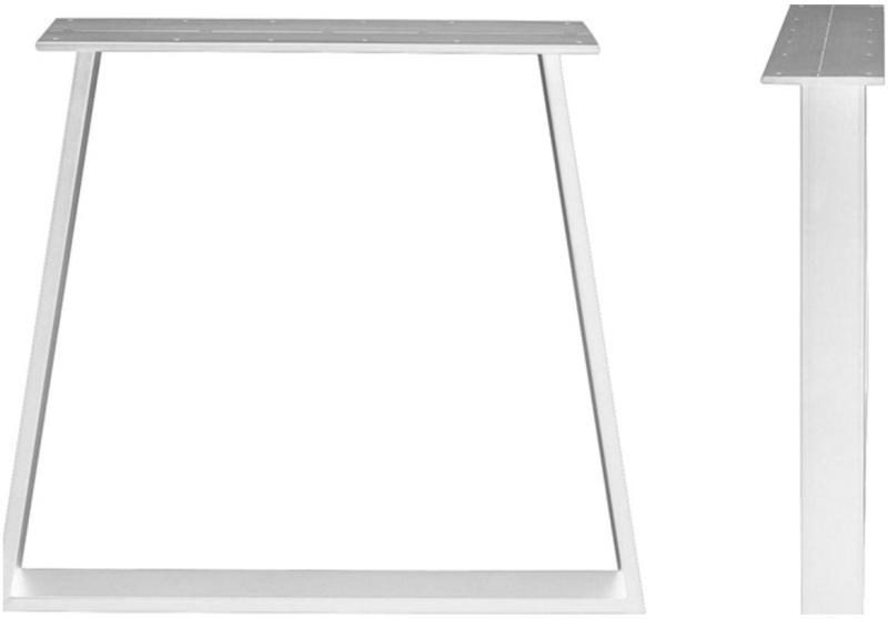 Trapez  Stel Til Plankebord  Hvid  H71x78x15    Metal