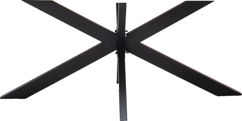 Star Base Stel til Plankebord i Sort - H71x70x150 cm