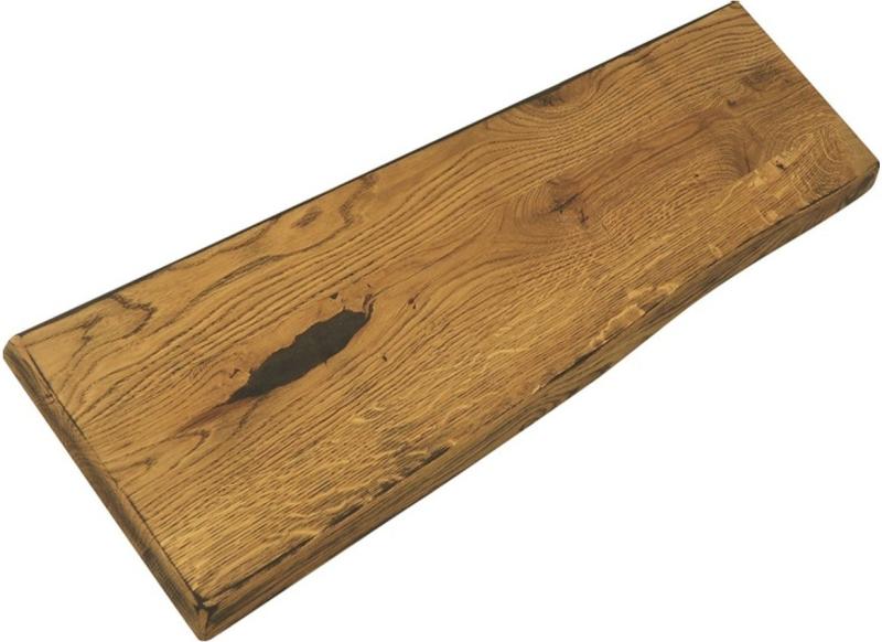 Vintage Alba Hylde i Reclaimed Egetræ - Elegant Opbevaring