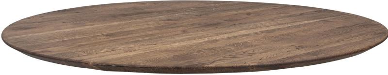 Chicago  Rund Bordplade  Smoked  H4x180x180    Egetræ