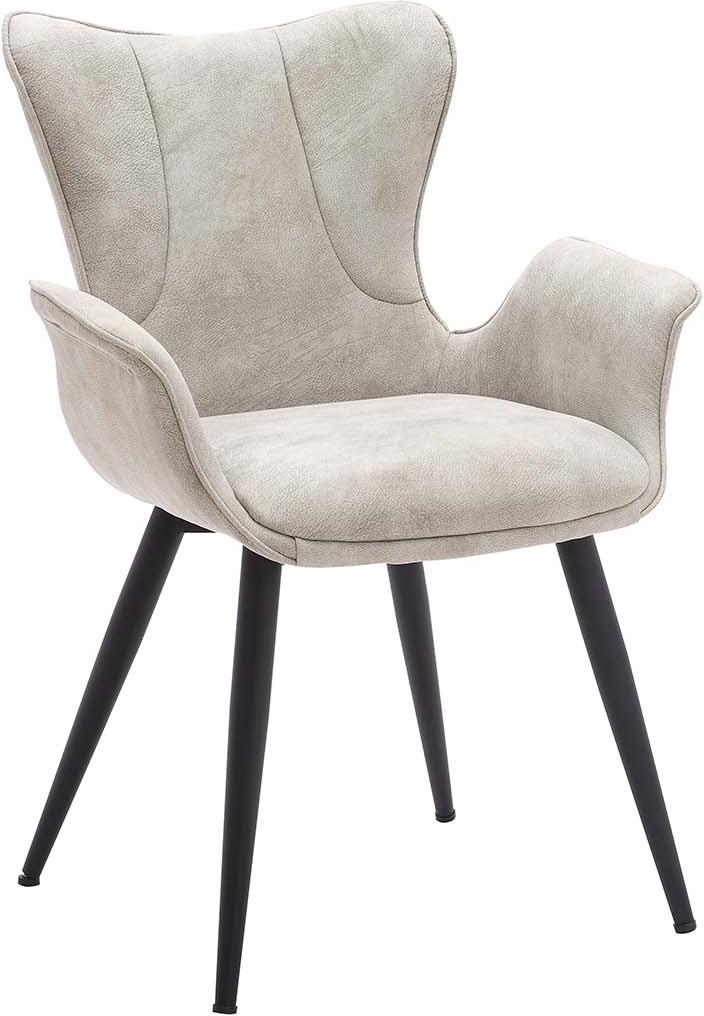 Mist Spisebordsstol med Armlæn - Grå Elegance til Hjemmet