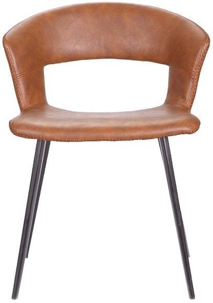Tora Spisebordsstol i Cognac - Elegant Design til Dit Hjem