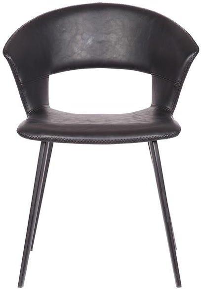 Tora Spisebordsstol i Sort – Elegant Stil til Dit Hjem