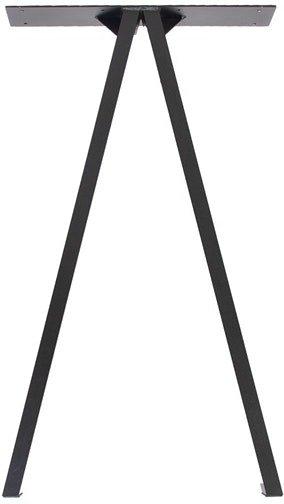 Sort Bordben i Stål H95x50x12 cm - Modern Design