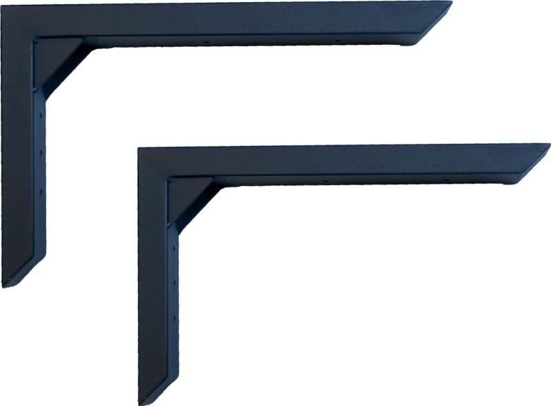 Lakes Vægbeslag Sort H25x6x40 Stål