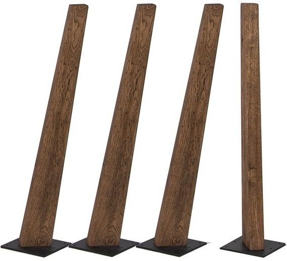 Frigg Bordben i Mørkt Egetræ - Elegant Design til Dit Bord