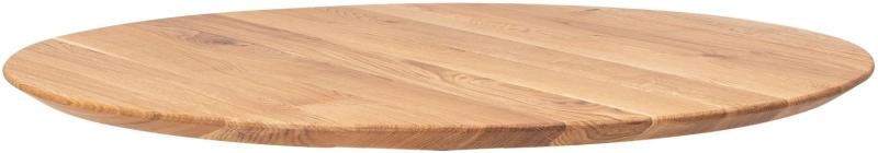 Boston Rund Bordplade i Egetræ – Elegant Naturdesign