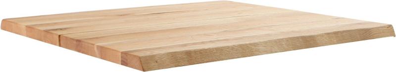 Curve  Bordplade Til Cafe-   Sofabord  Natur  H3x80x80    Egetræ