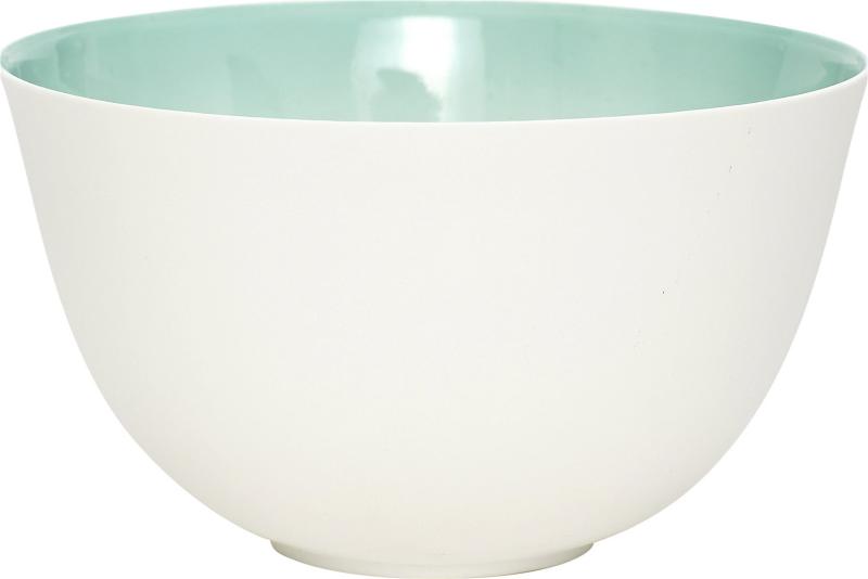 Cernunnos  Skål  Turkis Hvid  H15x9    Porcelæn