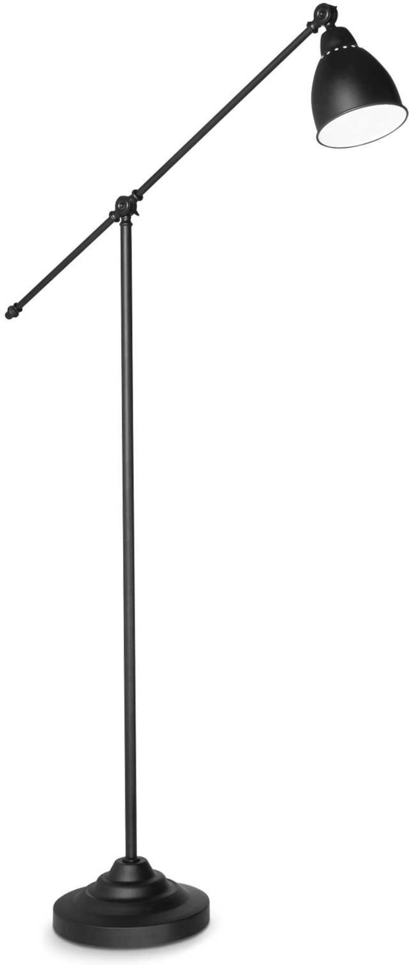 Newton Gulvlampe i Sort Metal - Elegant Belysning til Hjemmet