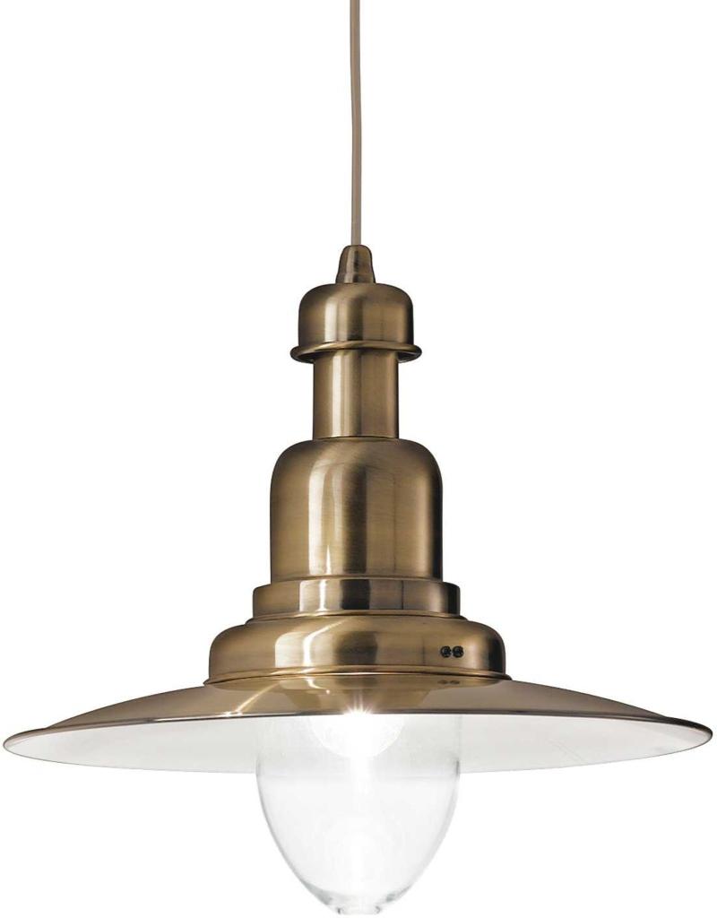 Elegant Fiordi Pendel Lampe i Metal og Glas - Max 60W