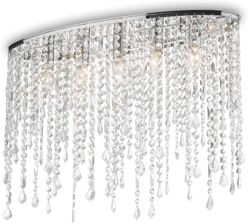 Elegant Rain Loftlampe i Krom og Glas - Perfekt Belysning