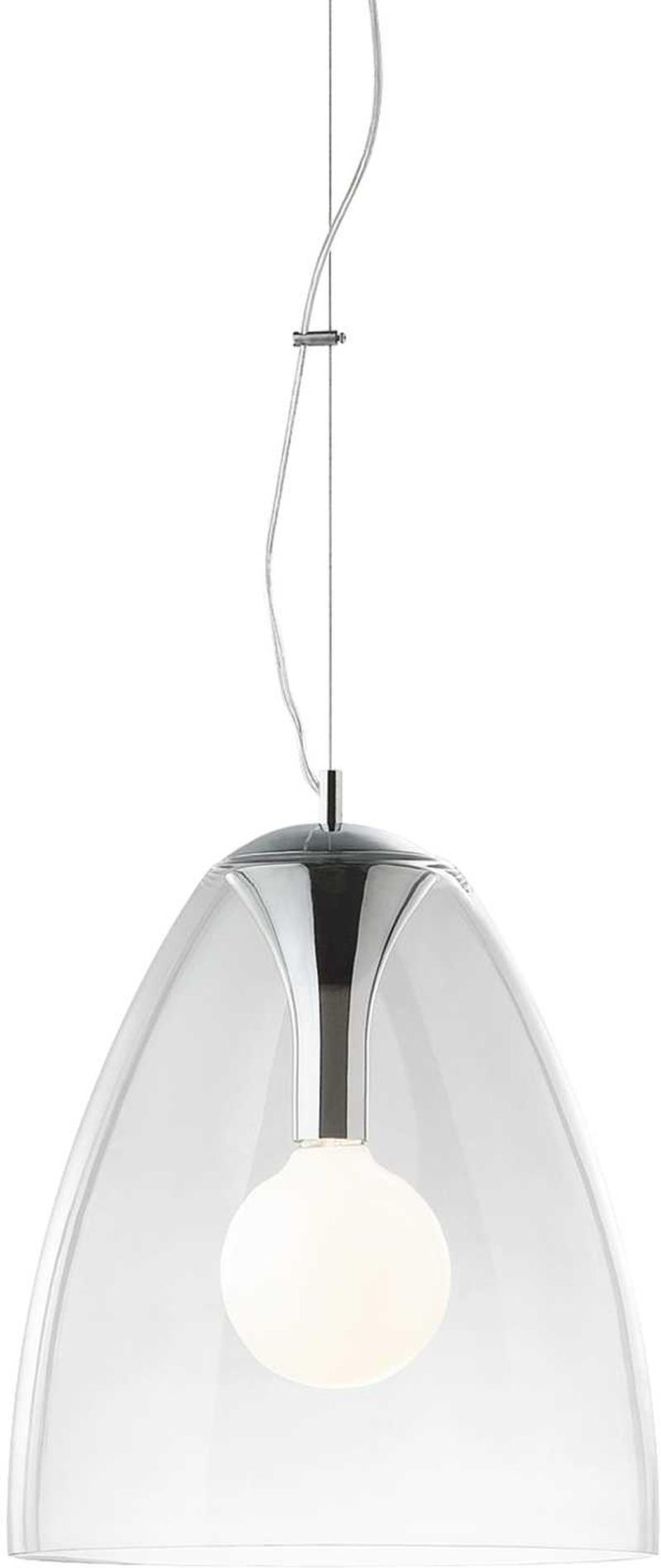 Audi-20 Pendel Lampe i Krom og Glas - Elegant Design