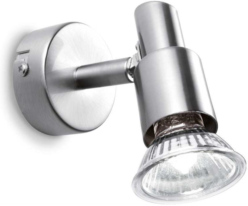 Slem  Væglampe  Gu10 Max     50w  Gu10  Nikkel  Metal  L60xh100xb130mm