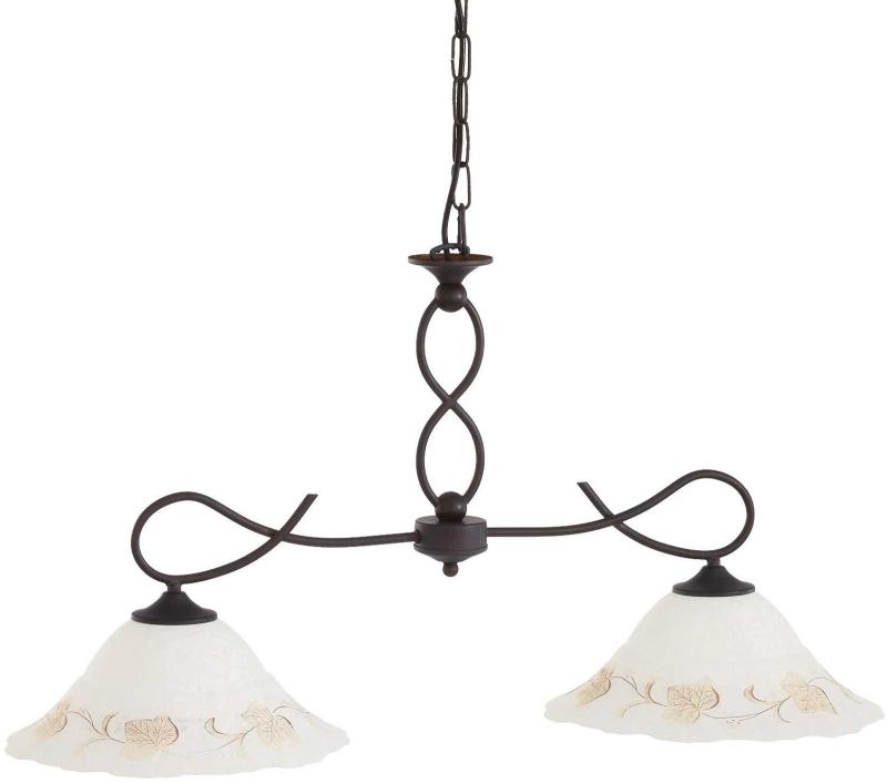 Foglia  Pendel Lampe  E27 Max     60w  E27  Hvid Sort  Metal  Glas  L820xhmin480 Max1100xb300mm