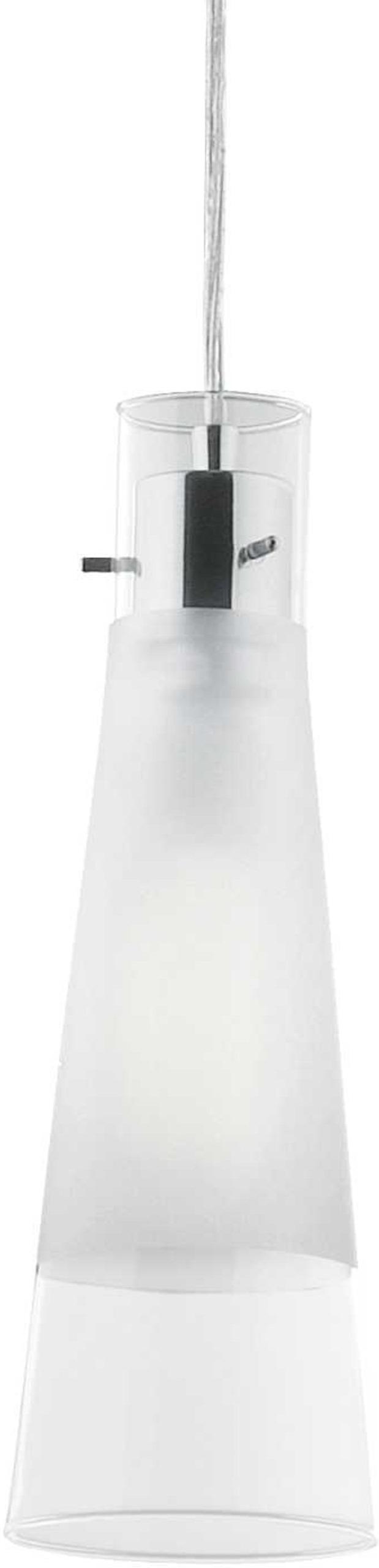 Kuky Pendel Lampe E27 Max 60w E27 Gennemsigtig Krom Glas ø110xhmin410 Max2500mm