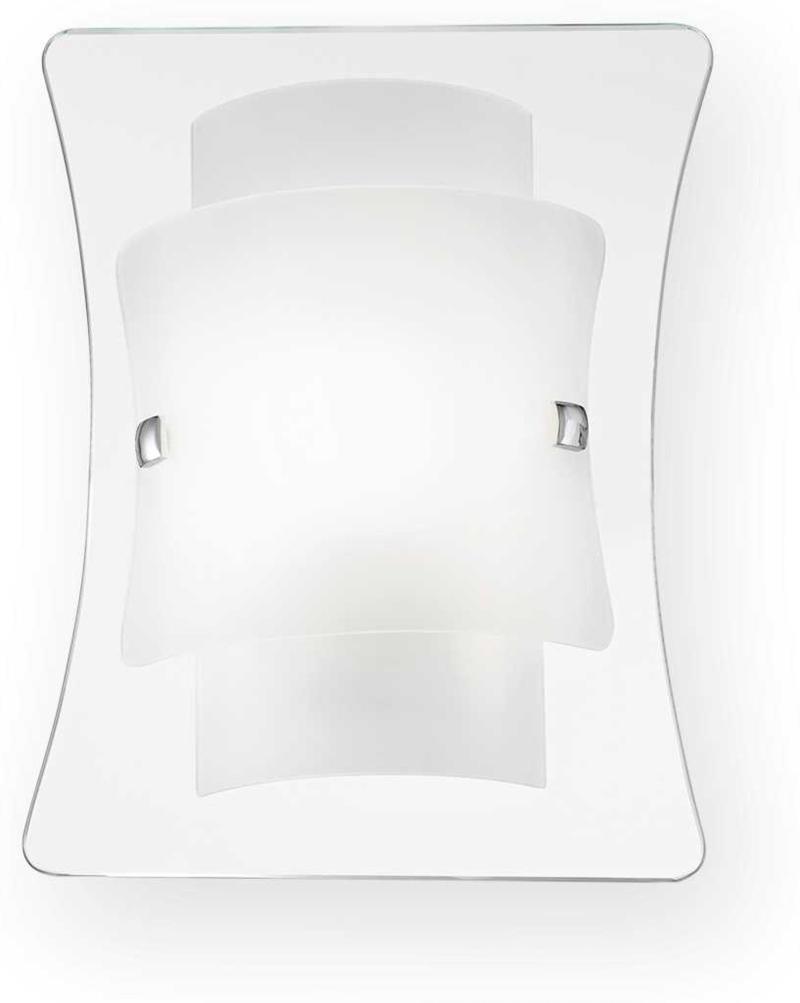 Triplo Væglampe E27 i Hvid Glas - Elegant Belysning