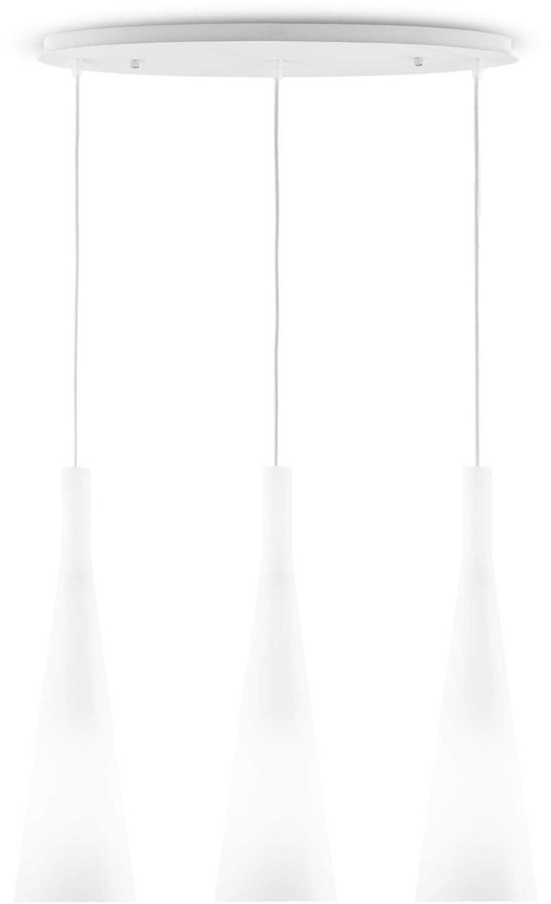 Mælk Pendel Lampe E27 Hvid Glas 60W