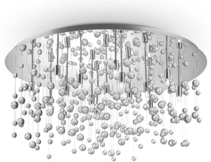 Neve Loftslampe i Krom med Glaskugler - Elegant Design