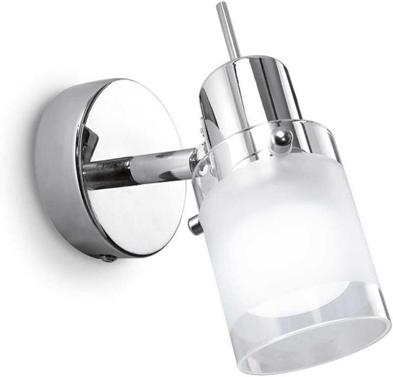 Elegant Elis Væglampe i Krom og Glas - Stilfuld Belysning