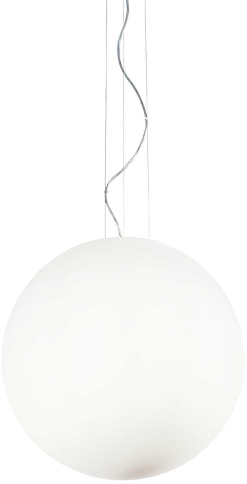 Mapa Bianco Pendel Lampe E27 Max 60w E27 Hvid Glas ø500xhmin560 Max2650mm