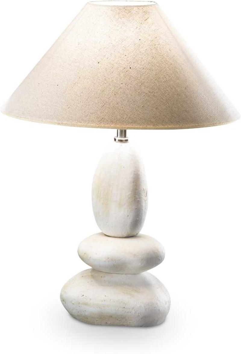 Elegant Dolomiti Bordlampe i Keramik og Stof