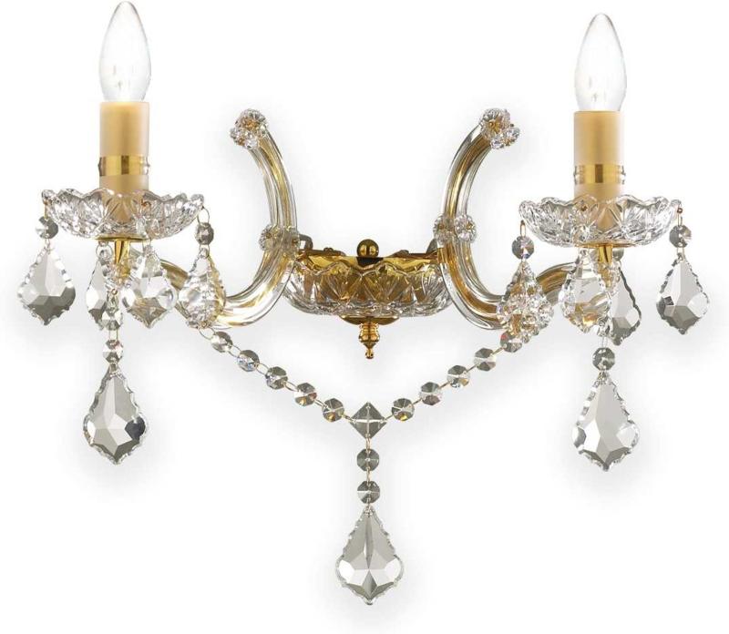 Elegant Florian Væglampe i Guld og Krom - Black Friday Tilbud!