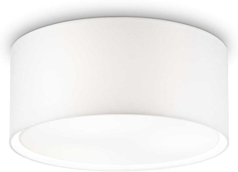 Wheel  Loftslampe  E27 Max     60w  E27  Hvid  Glas  Stof  ø505xh220mm