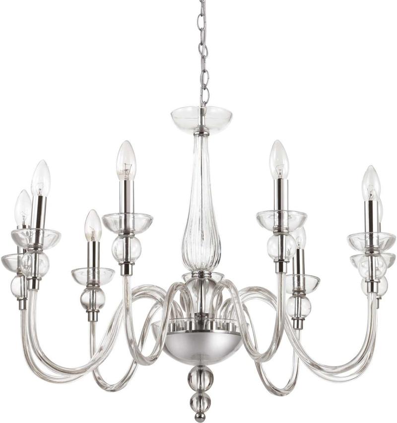 Elegant Doge Pendel Lampe i Krom og Glas - Max 40W