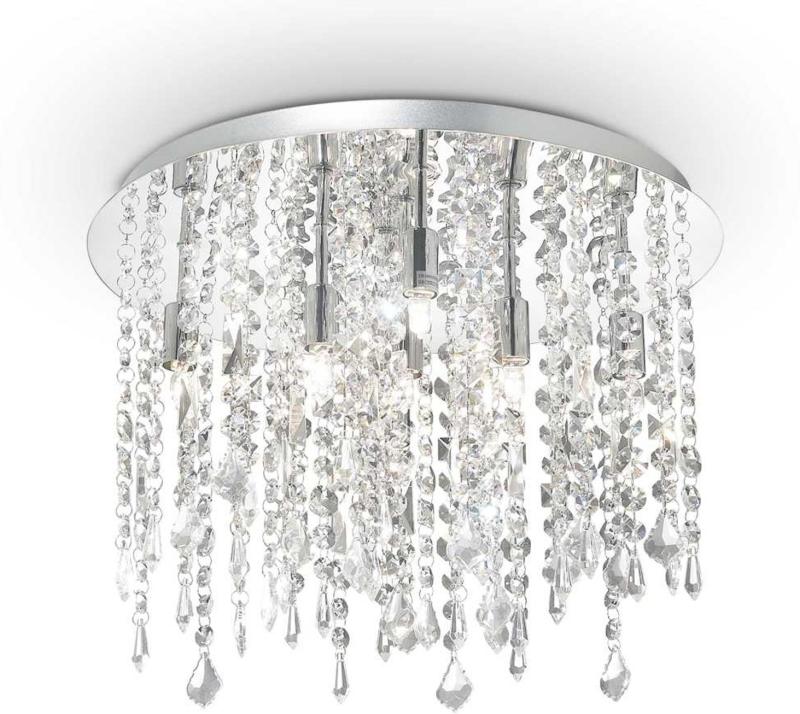 Elegant Royal Loftslampe i Krom - 40 cm Diameter