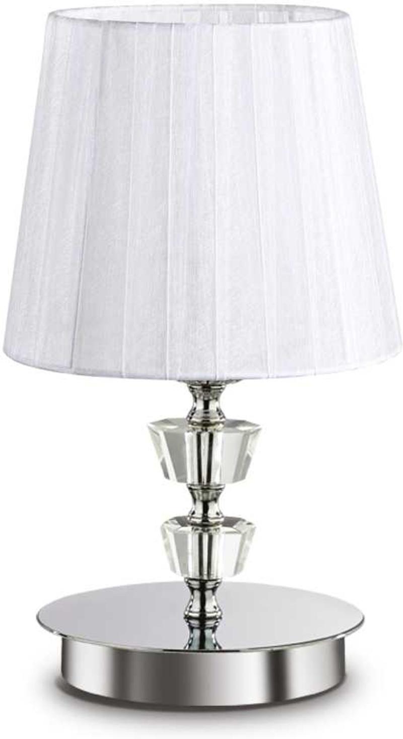 Pegaso Bordlampe i Hvid Krom - Elegant Indendørs Belysning