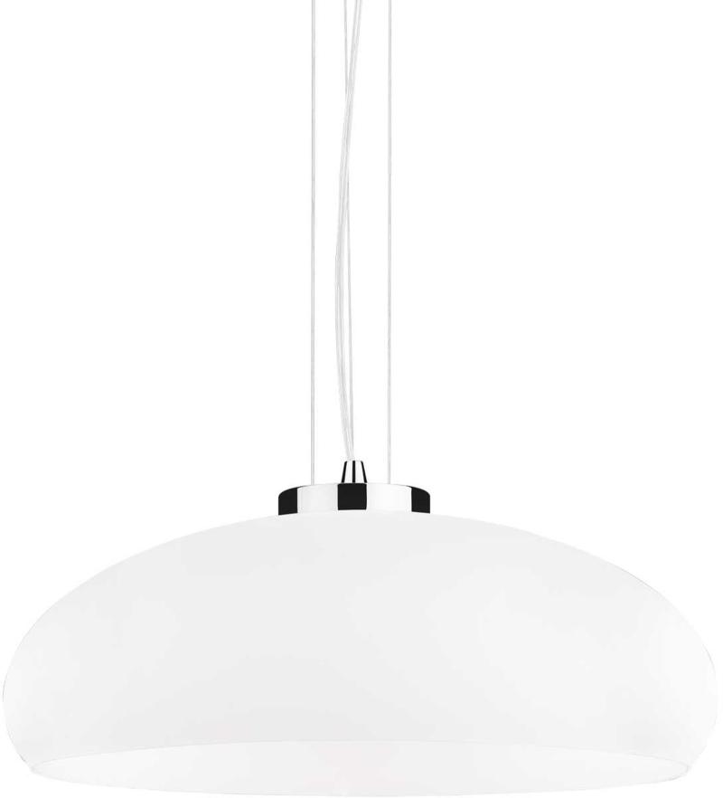 Aria  Pendel Lampe  E27 Max     60w  E27  Hvid Krom  Glas  ø495xhmin260 Max2350mm