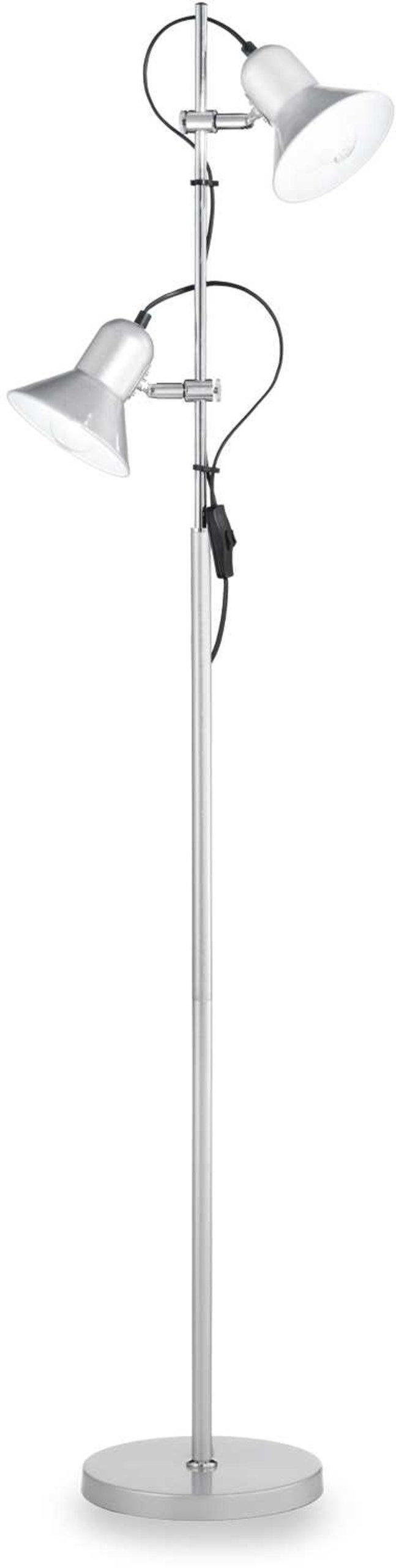 Polly  Gulvlampe  E27 Max     60w  E27  Sølv  Metal  ø220xh1540mm
