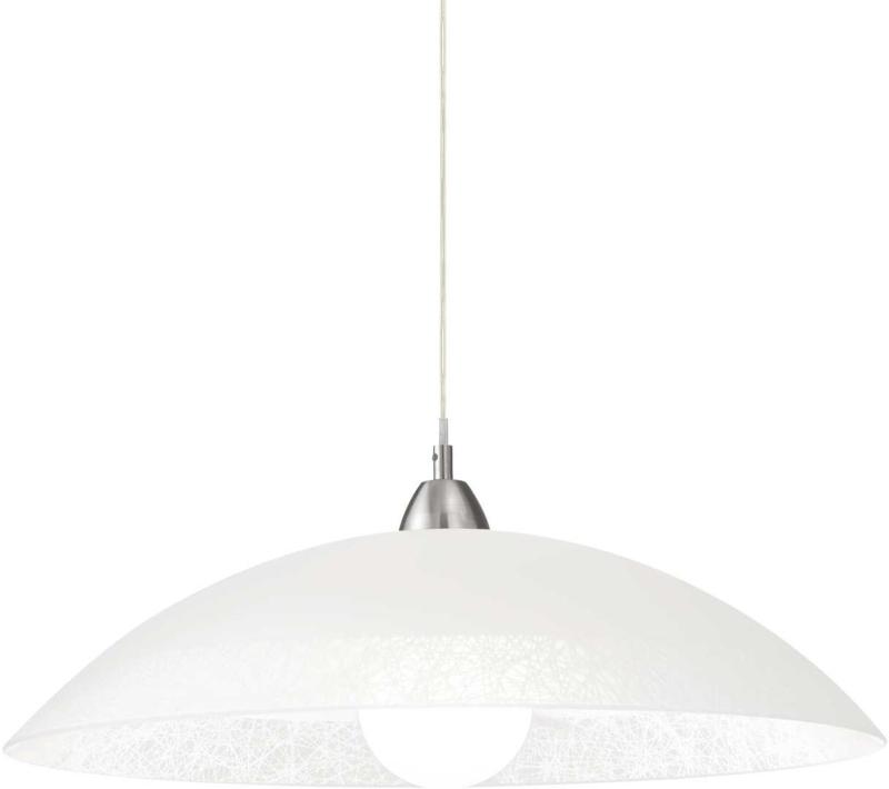 Lana Pendel Lampe E27 Max 60w E27 Hvid Nikkel Glas ø500xhmin220 Max2310mm