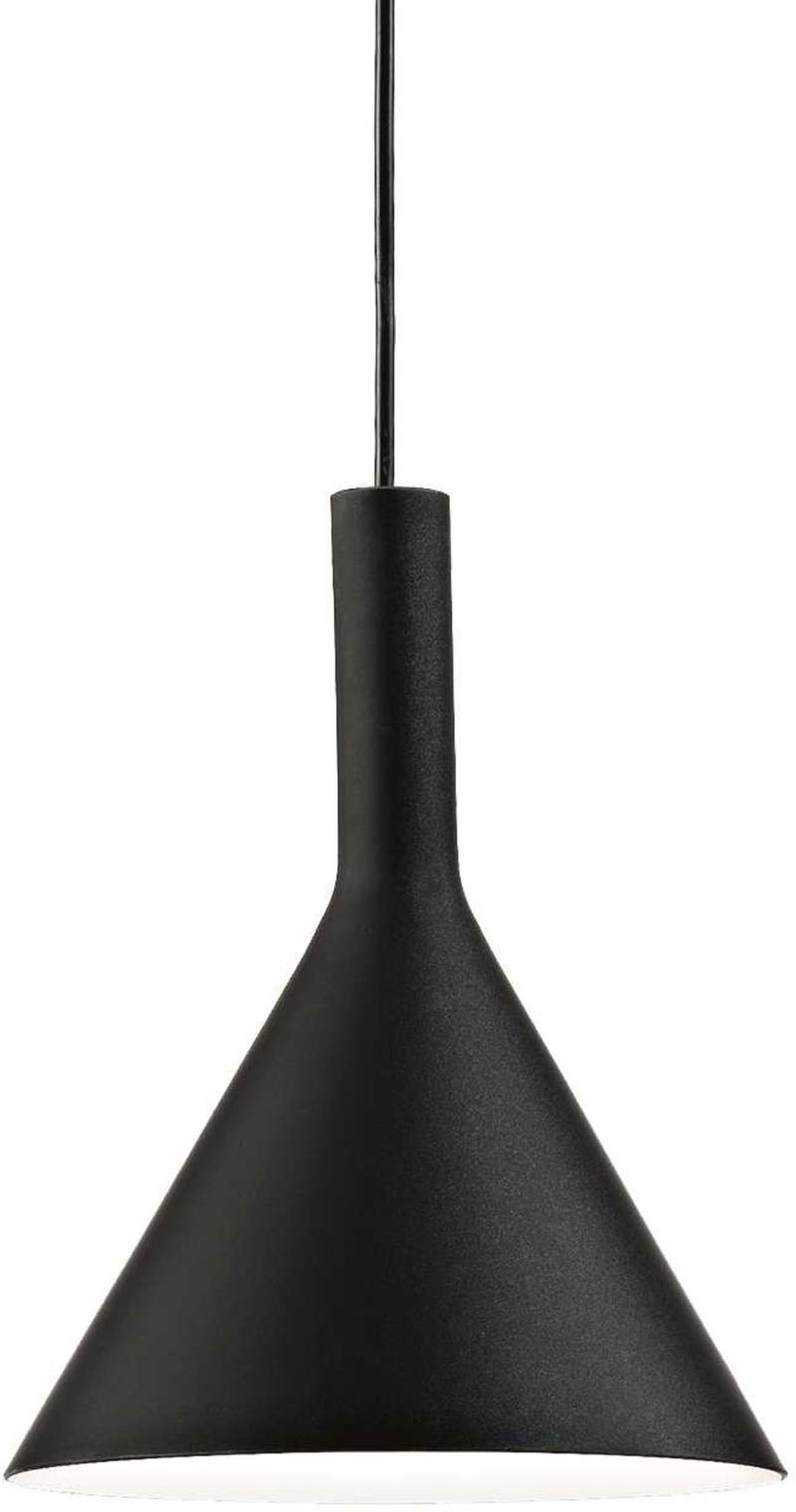 Elegant Cocktail Pendel Lampe i Sort Glas - Max 40W